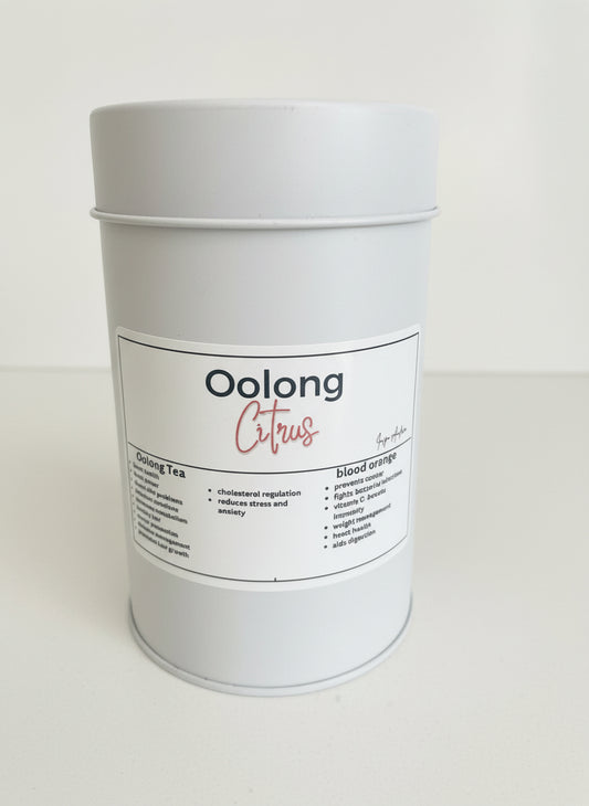 Oolong Citrus in a Canister